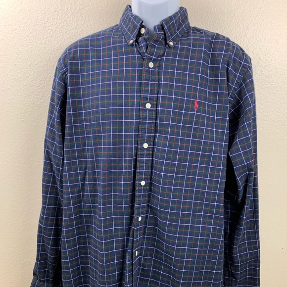 Ralph Lauren Other - Ralph Lauren L Blue Green Plaid Button Front Shirt